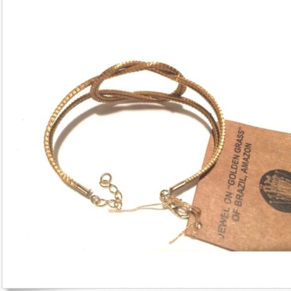 "Golden Grass" Art da Terra Knot Bracelet - Picture 5 of 5